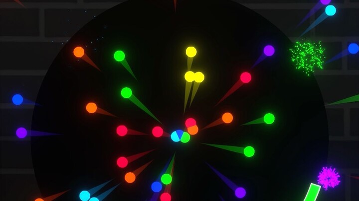 Khi tấm chắn chặn được quả bóng nhỏ, tốc độ sẽ tăng lên cho đến khi không còn quả bóng nào có thể th