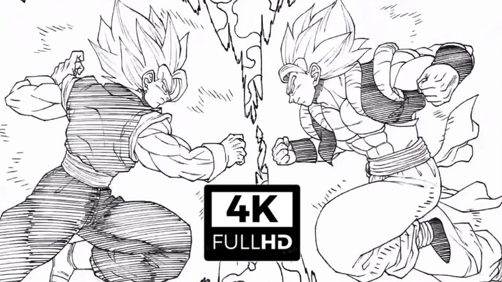 "𝟒𝐊 Remake" Vegetto VS Gogeta (versi audio gambar tangan)