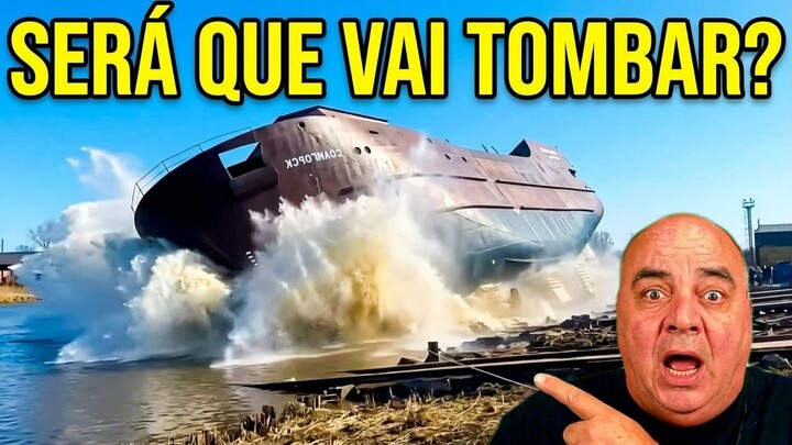 COMO PODE LANÇAR ESTES NAVIOS E NÃO TOMBAR