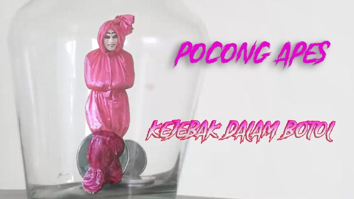 Video Pocong Lucu - Pocong Apes Kejebak Dalam Botol
