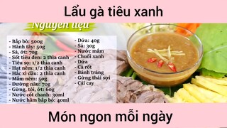 Lấu gà tiêu xanh