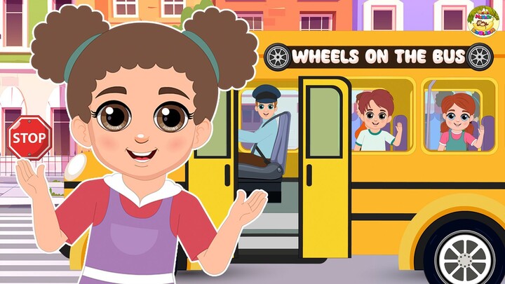 Wheels On The Bus | Nursery Rhymes & Kids Songs | English Rhymes | Mama Monkey English