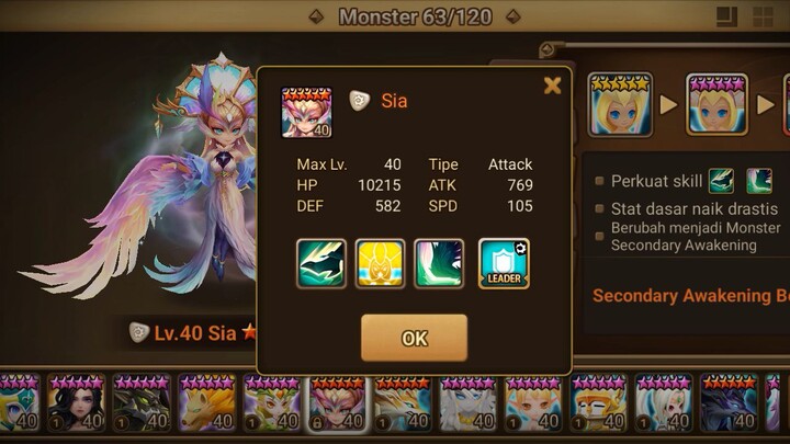 Skill Harpu ( Sia ) Element Light - Summonerwars