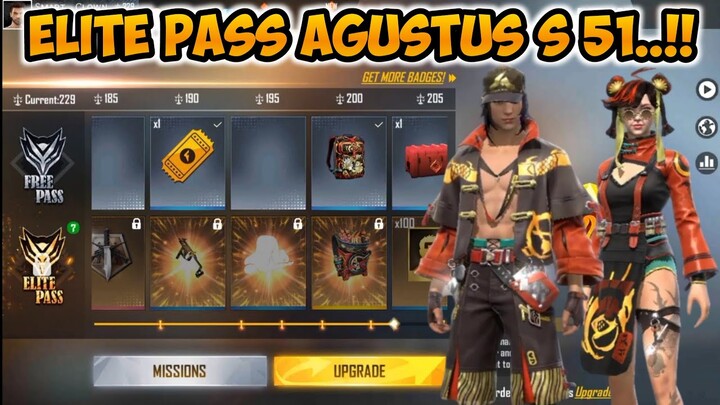 ELITE PASS BULAN AGUSTUS 2022..!! BOCORAN ELITE PASS SEASON 51 TERBARU APAKAH ADA ELITE PASS DISKON