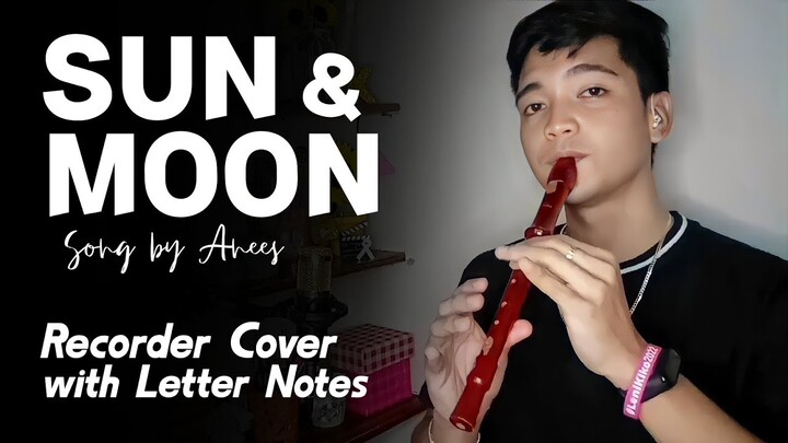 Anees - Sun and Moon | Recorder Flute Cover with Easy Letter Notes and Lyrics