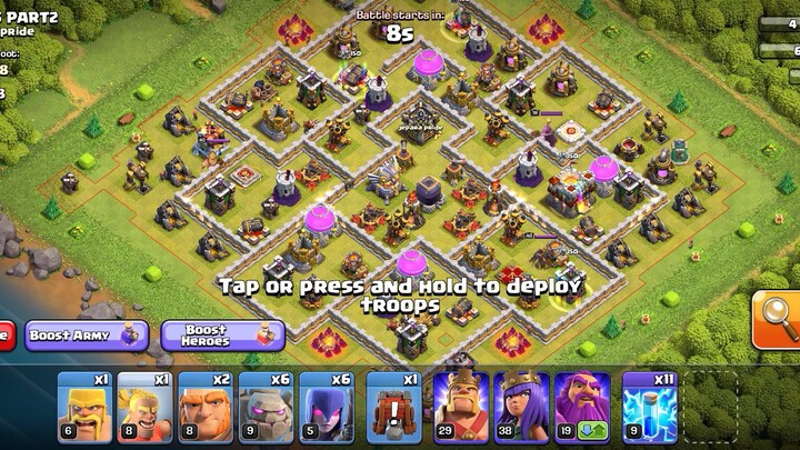 clash of clans wrong deployed troops