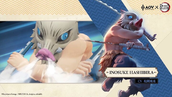 AOV x DemonSlayer/KimetsuNoYaiba - Free Skin Inosuke