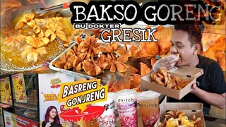 KRIUK KRIUK MENGGELEGAR JIWA RAGA !! BAKSO GORENG BU DOKTER - basreng gonjreng / kuliner hits gresik