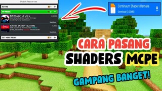 Cara Pasang Shaders Mcpe Gampang Banget !