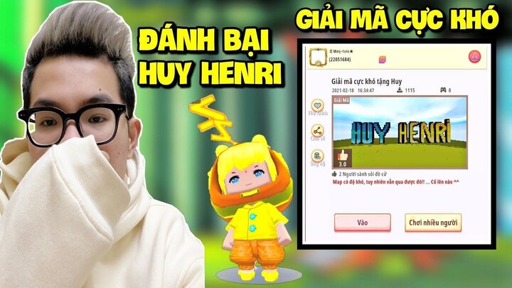 MEOWPEO THỬ THÁCH GIẢI MÃ CỰC KHÓ ĐÁNH BẠI HUY HENRI TRONG MINI WORLD