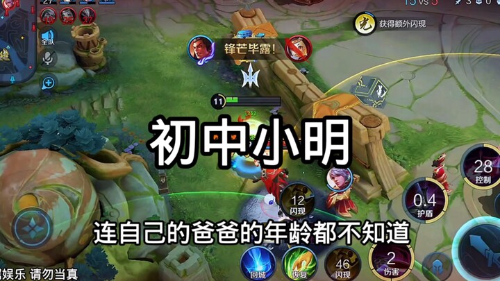 Aku sudah tahu Xiao Ming pasti tidak akan lulus ujian masuk SMA.