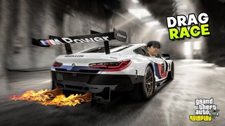 Drag Race pake Mobil BMW M8 - GTA 5 Roleplay