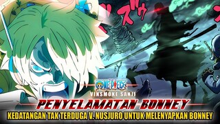 ONE PIECE 1113! PENYELAMATAN BONNEY! SANJI BERHADAPAN DENGAN GOROSEI V. NUSJURO!