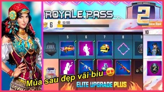 THÔNG TIN PHẦN THƯỞNG ROYALE PASS M2 TỪ LEVEL 1 - 50 | SKIN SÚNG, TRANG PHỤC CỰC ĐẸP || PUBG MOBILE