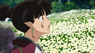 Seshomaru's words "I know it's you" made Kagura smile and turn into the wind