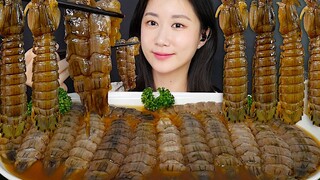 [ONHWA] The chewing sound of pickled mantis shrimp! Raw pickled mantis shrimp