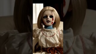 😨😨The creepy scary Annabelle doll😨😱😱 #annabelle #doll #creepy #scary #bhoot #horror #viral #ai_art