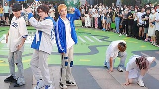 【Roadshow】Cảnh báo: Đẹp trai quá! Năng lượng cao ở phía trước! Flower Shining Sun-EXO CBX Wuhan Road