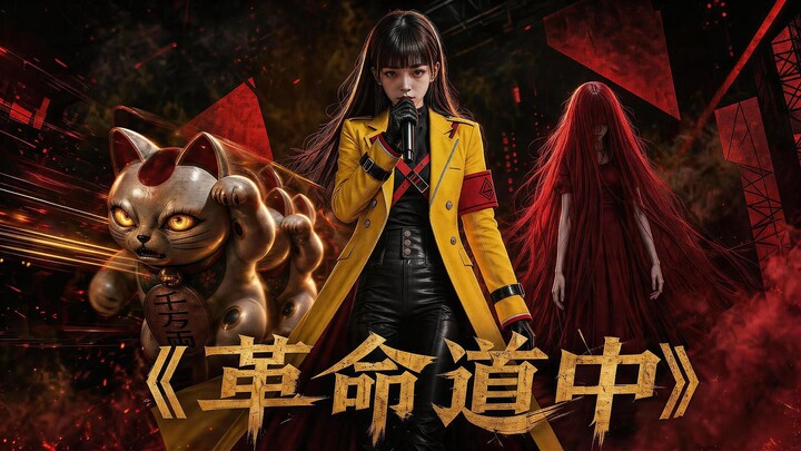 Kover OP "Revolution Road" dari "The Bold Party" dengan penghormatan visual | MV AI rock bernada mar