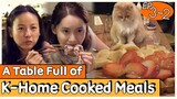 A Table Full of K-Home Cooked Meals 😸 Samgyetang, Bulgogi, Waffles Made by Yoona| Hyori's Homestay2