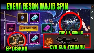 FREE FIRE!! BOCORAN EVO GUN XM8 TERBARU, ELITE PASS DISKON, HECKER STORE, TOP UP BONUS