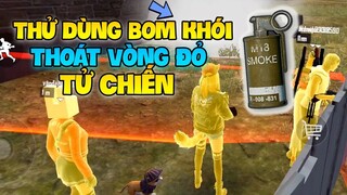 [Garena Free Fire] Thử dùng bom khói OB21 thoát ra khỏi vòng đỏ tử chiến , có được ko ? | TTD