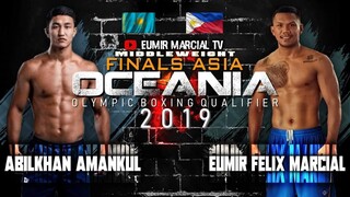Eumir Marcial (PHI) vs. Abilkhan Amankul (KAZ) /  Finals / 2020 Tokyo Olympic Boxing Qualifier