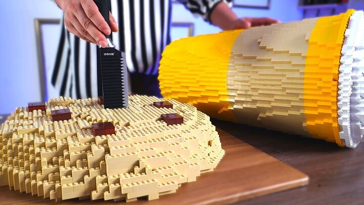 Điều gì sẽ xảy ra nếu có Lego ở Lilliput? Một bộ bánh quy và đồ uống khổng lồ sẽ khiến bạn no cả năm