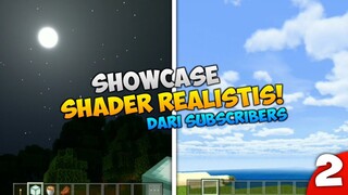 SHOWCASE 2 SHADERS REALISTIS DI MCPE - MATAHARI DAN BULAN NYA KEREN!