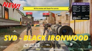 BATTLE PASS "SVD - BLACK IRONWOOD" GAMEPLAY | COD MOBILE