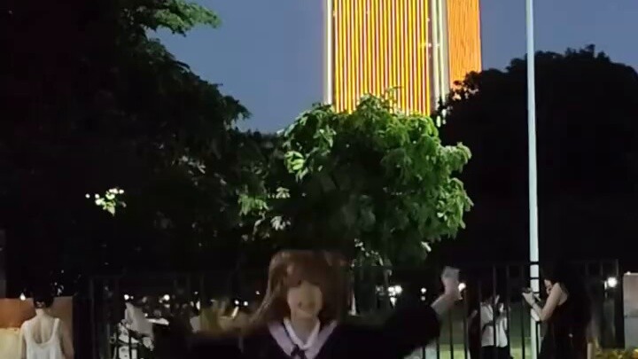 After graduation, I lit up the landmark of my 211 alma mater to give it a second dimension shock
