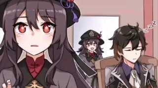 胡桃和钟离，小日常好可爱