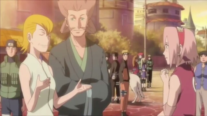 naruto and everyone reacts to sakura being embarrassed by her parents