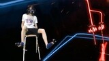 【Beat Saber】Try to use feet to play Believer (expert level)
