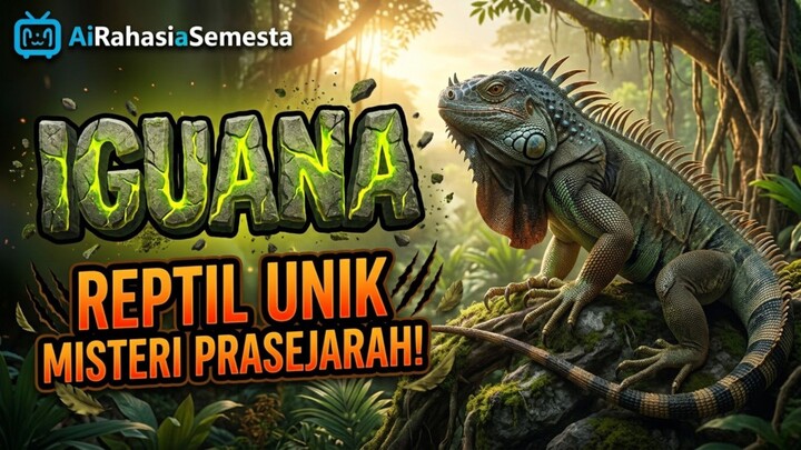 Iguana, Reptile Unik Yang Penampilan Nya Mirip Mahluk Prasejarah