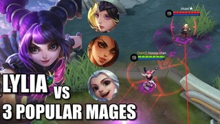 LYLIA VS 3 POPULAR MAGES! HARITH ESMERALDA AND LUNOX