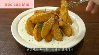 Thư giãn cùng món Hàn : Baked potatoes with cream cheese dip 4 #videonauan