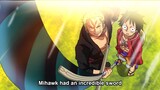 Zoro Receives Mihawk's Sword After Defeating Him for the First Time! - One Piece