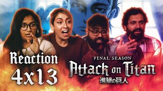 Attack on Titan Dub - 4x13 Children of the Forest - Group Reaction