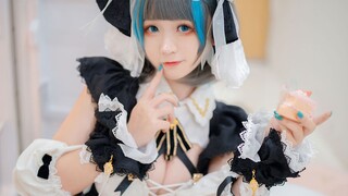 「cosplay宝藏美女」樱落酱w 柴郡小萌妹为指挥官第一次下厨呢！