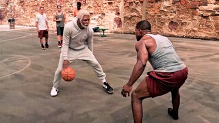 Some cocky dudes challenge an old man to a basketball game, not knowing he's a legendary player