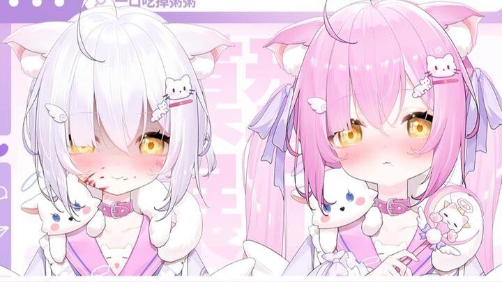 【Live2D model display】♡Yandere sister VS Tsundere sister♡ Who will you help when they fight?