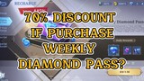 WEEKLY DIAMOND PASS MLBB can get crystal of aurora and diamond. Is it worth to buy?