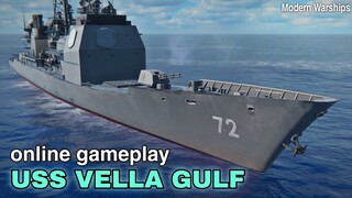 Modern Warships: USS VELLA GULF online match gameplay.