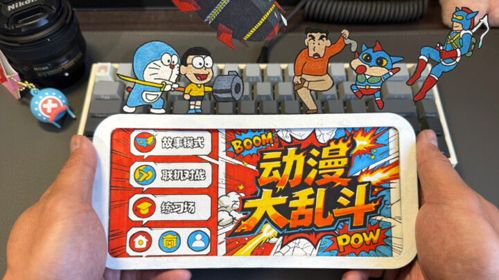 【Gambar Tangan】Main Baku Hantam Anime di Kertas: Doraemon vs Shin-Chan