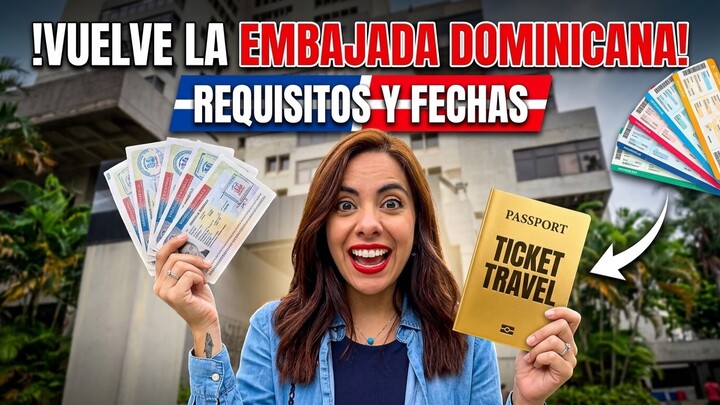 VUELVE LA EMBAJADA 🇩🇴 Caracas: Requisitos para tu Visa!