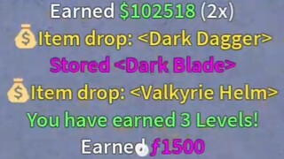 Roblox: Blox Fruits ฆ่า rip_indra 8 ตัว ได้รับ Dark Dagger