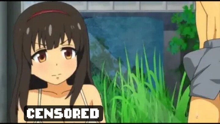 Anak esde anunya berdiri liat temen cuma pake beha👙🥵