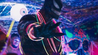 Venom comes out, has a passionate moment with Eddie in the bathroom, and the Easter egg links Spider
