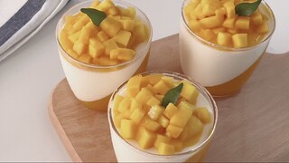 Mango Panna Cotta / Panna Cotta Recipe / How to make Panna Cotta / Mango Pudding | Foob Lab